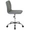 Merrick Lane Amelie Home Office Chair Ergonomic Executive Ribbed Low Back Armless Computer Desk Chair - Base, Frame & Border